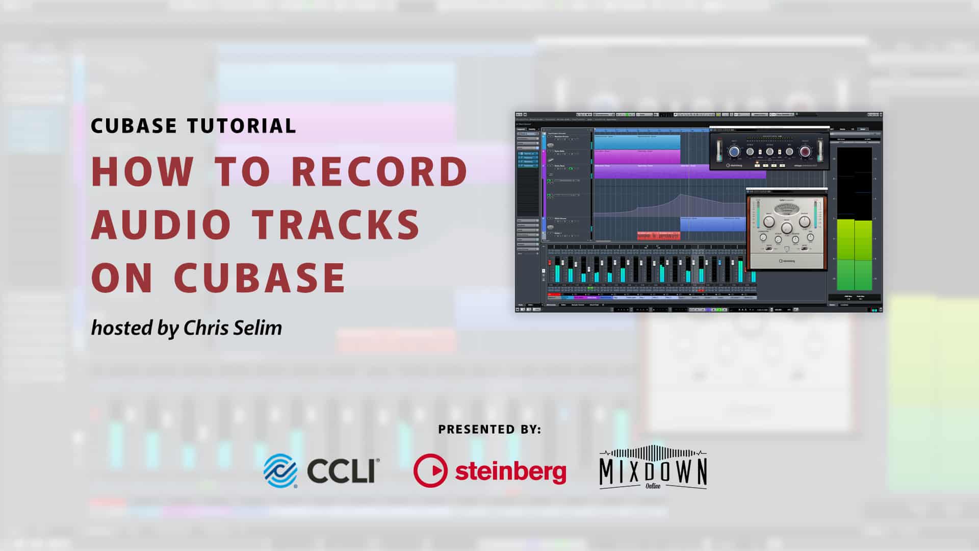 How to Record Audio Tracks on Cubase